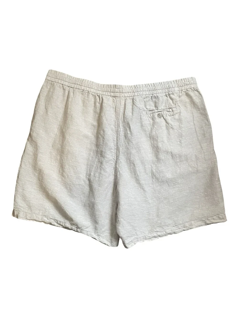 Panama Jack Mens Chino Shorts XL Linen Cotton Light Blue Drawstring Grandpacore